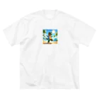 samkorのティラノサウルスのサマーバケーション Big T-Shirt