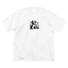 harumama04のシンプルにかわいいウサギのグッズ Big T-Shirt