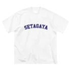 せたが屋さんの世田谷グッズ　ネイビーロゴ（setagaya item） ビッグシルエットTシャツ