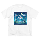 キャラクターズのキラキラ夜景飛行くん Big T-Shirt