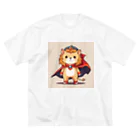 ganeshaのスーパーヒーローのマントを着たかわいいライオン Big T-Shirt