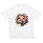 riotriffs_punksの花束 ビッグシルエットTシャツ