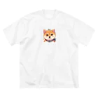 ichigo15の時間のパーティー柴犬 ビッグシルエットTシャツ