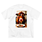 WhiteLionの牛肉を食べたい牛 Big T-Shirt