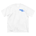 Azure-のテキストロゴTシャツ Big T-Shirt