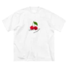 ひろ姐🍒商店のさくらんぼ（ローマ字） ビッグシルエットTシャツ