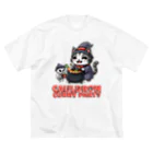 Stylo Tee Shopのネクロマンサーのネコさんのカレーパーティー ビッグシルエットTシャツ