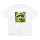 Rio58の癒し系キノコ可愛いグッズ Big T-Shirt