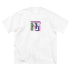 いらすとのおみせのTシャツひらひら ビッグシルエットTシャツ