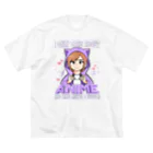 World_Teesのアニメガール - アニメと多分3人くらいしか興味がない ビッグシルエットTシャツ