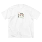 JoyfulMomentsCraftsの桜と鳥居　ー Cherry Blossoms and Torii ー ビッグシルエットTシャツ