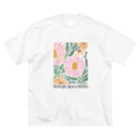 NatureDesignStoreのNO RAIN,NO FLOWER ビッグシルエットTシャツ