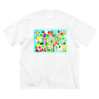 Noriko.lのお野菜オールスターズ ビッグシルエットTシャツ