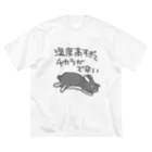 ミナミコアリクイ【のの】の湿度高すぎ【うさぎ】 ビッグシルエットTシャツ