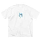 strawberry168の可愛いフクロウのキャラクターグッズです ビッグシルエットTシャツ