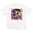 かるるんショップの夏と浴衣と麦わらと Big T-Shirt