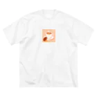 Sikisiyoのレトロ風なコーヒーイラストグッズ ビッグシルエットTシャツ