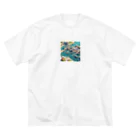 hitayakiの海辺のヨットハーバー Big T-Shirt