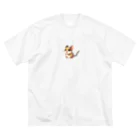 ちもちものとっとこデグーちゃん ビッグシルエットTシャツ