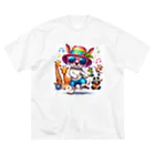 パカオのダンシングアニマル ビッグシルエットTシャツ