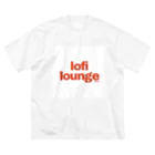 Lofi LoungeのLofi Lounge 赤 Big T-Shirt