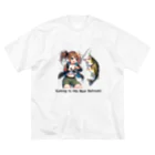 チェリモヤの 釣り女子 ツリガール 04 ビッグシルエットTシャツ