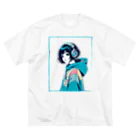 NOMAD TOKYO YOUTH COLLECTIVEのHeadphone Girl 002 ビッグシルエットTシャツ