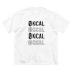 0kcal storeの0kcal×4 - black ビッグシルエットTシャツ