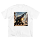 片山淳大の武器シリーズ　砲台 ビッグシルエットTシャツ