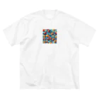 yukki1975の6月_傘 ビッグシルエットTシャツ