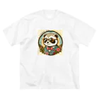 KAWAII SHOPのOSHARE RACCOON ビッグシルエットTシャツ