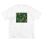 maru-marumochiの動物柄２ ビッグシルエットTシャツ