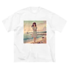 inuneko2004の海辺の女の子 Big T-Shirt