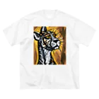 Ppit8の野生の猫 ビッグシルエットTシャツ