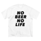 TSUBASAのNO BEER NO LIFE #08 ビッグシルエットTシャツ