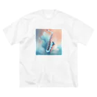 chan-takehaniのサファイアブルーの旋律 ビッグシルエットTシャツ