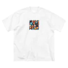 動物ショップのトイプードル ビッグシルエットTシャツ