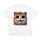 ngsonlineshopの最強可愛いデブ猫 ビッグシルエットTシャツ