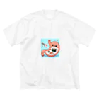 mikan_juiceのただいま消化中胃袋tシャツ ビッグシルエットTシャツ