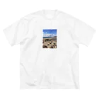 G-EICHIS_Groupの夏の海岸 ビッグシルエットTシャツ