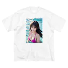 デジタル美女アートのAI美女グラビア11 ビッグシルエットTシャツ