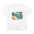 はちみつあめの常夏リゾート ビッグシルエットTシャツ