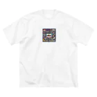 keyworks_shopの昭和レトロ80年代カセット ビッグシルエットTシャツ