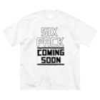 おもしろいTシャツ屋さんのSIX PACK COMING SOON シックスパックカミングスーン ビッグシルエットTシャツ