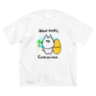 Momotamaのウェア：サーファーねこ部長「Wave backs, Come on now.」 Big T-Shirt