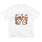 チェリモヤのねこコーラス 09 Big T-Shirt