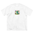 Happy Timeの恐竜くん ビッグシルエットTシャツ