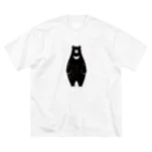 m0nec0のツキノワグマ ビッグシルエットTシャツ