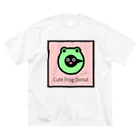雑貨屋kerori(ザッカヤケロリ）のCute Frog Donut（キュートフロッグドーナツ） Big T-Shirt