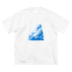 梅乃実茶漬け本舗の夏の入道雲 ビッグシルエットTシャツ